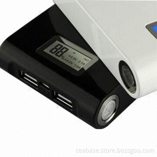 12,000mAh Power Bank, LCD Shows Power Capacity, with LED Light